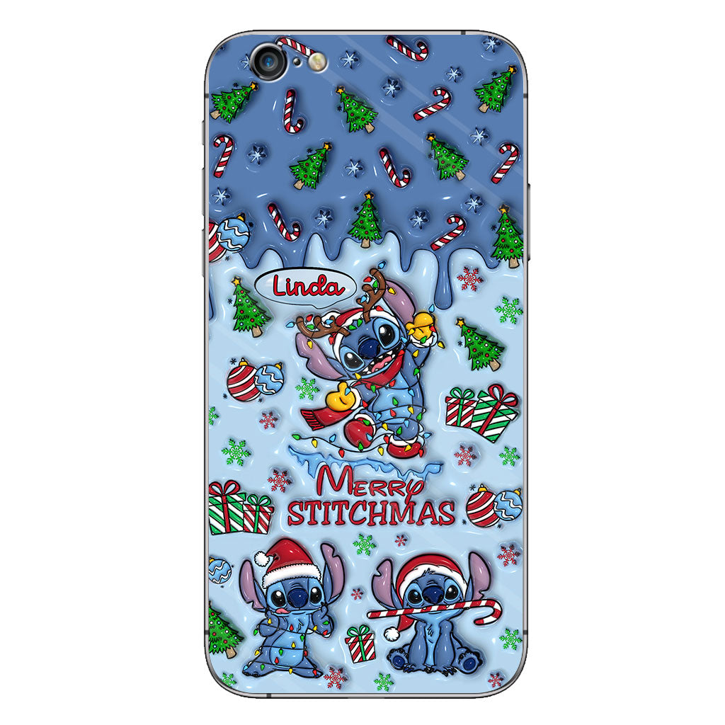 Merry Stichmas - Personalized Ohana Phone Case