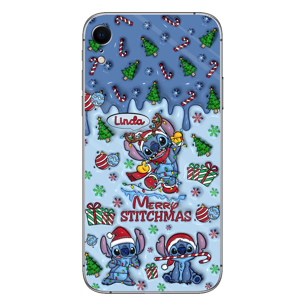 Merry Stichmas - Personalized Ohana Phone Case
