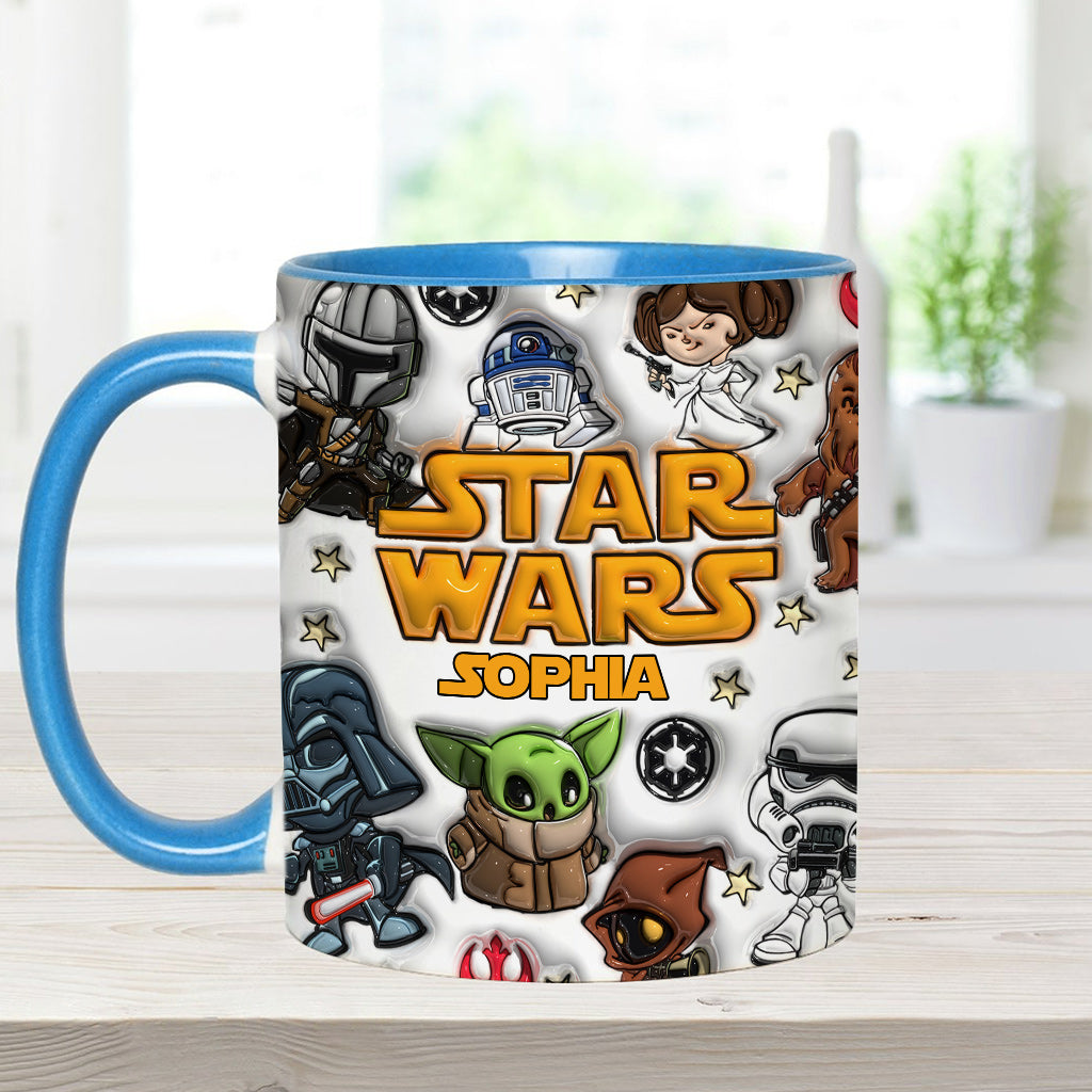 The Galaxy - Personalized The Force Accent Mug