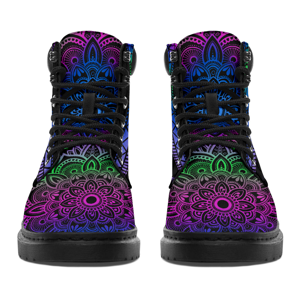 Mandala Pattern - Weed All Season Boots 0822