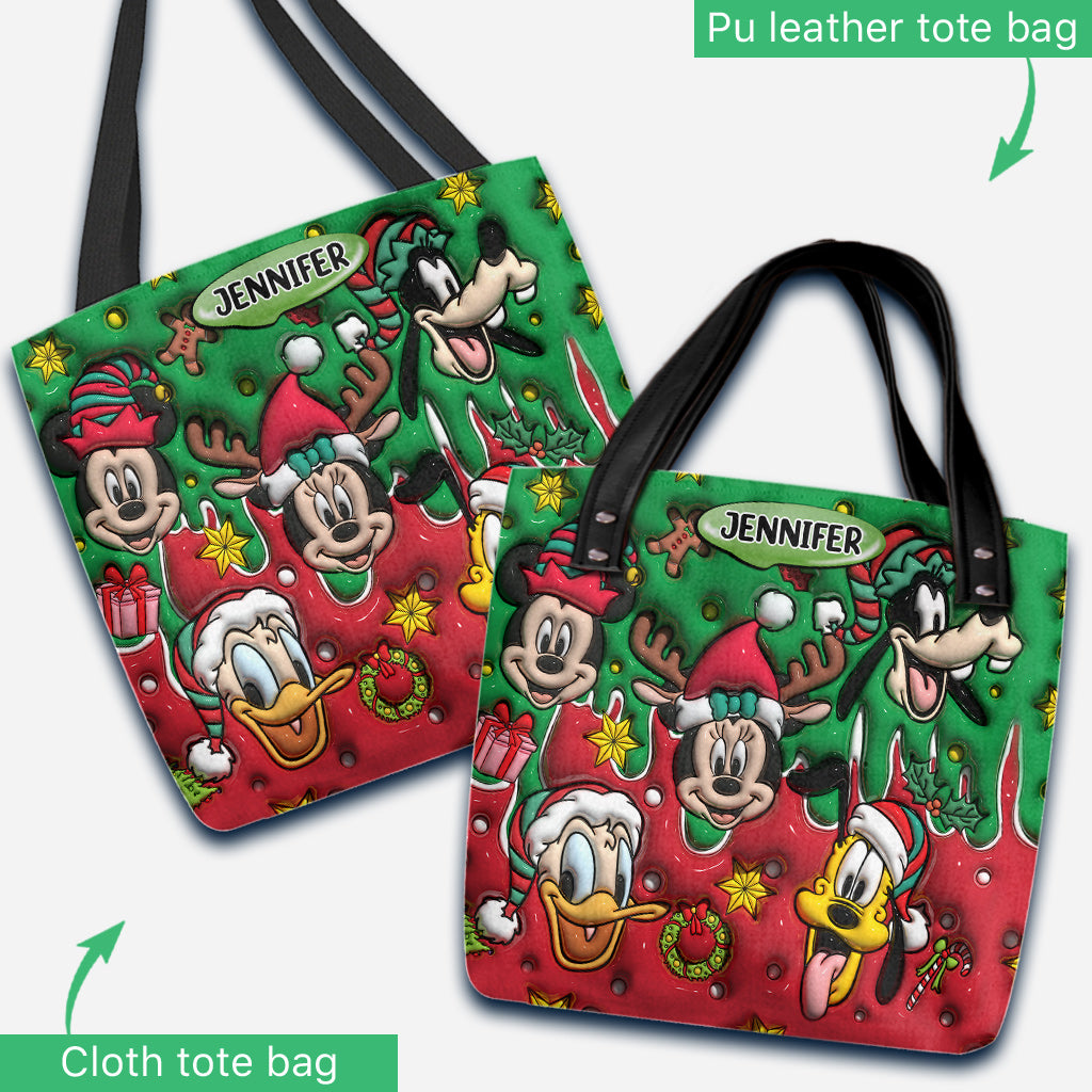 Christmas Is Coming - Personalized Mouse Tote Bag