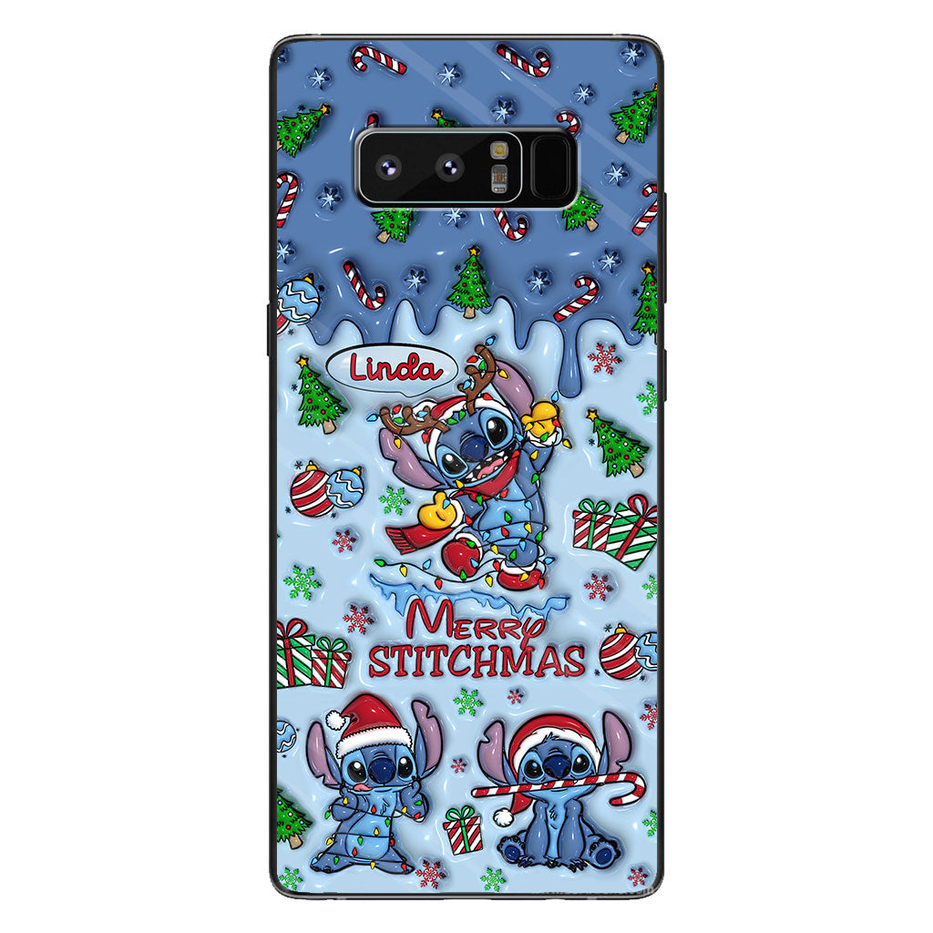 Merry Stichmas - Personalized Ohana Phone Case