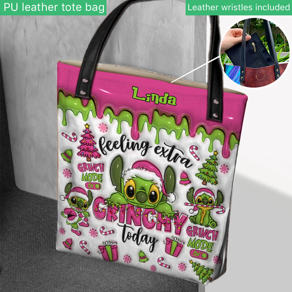 Feeling Extra Grinch Today - Personalized Ohana Tote Bag