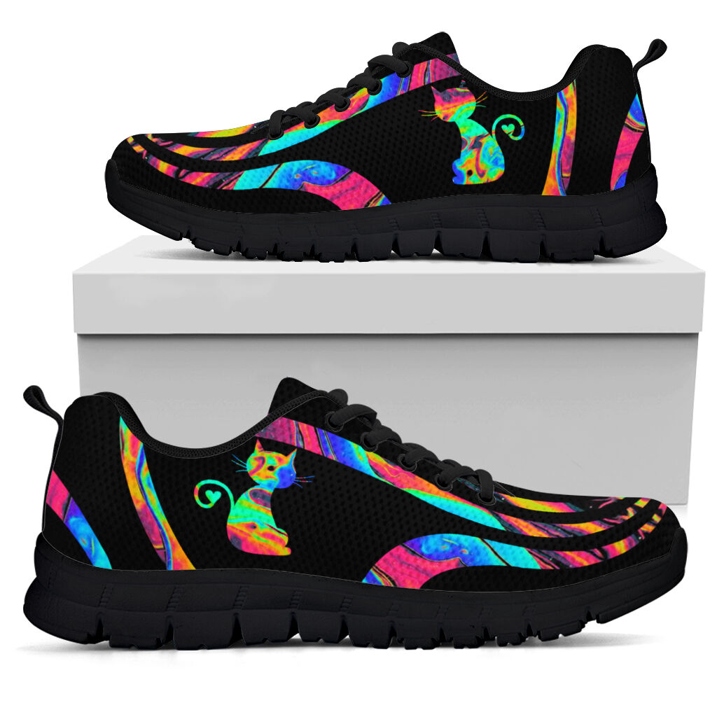 Colorful Hologram Cat Cat Sneakers 0622