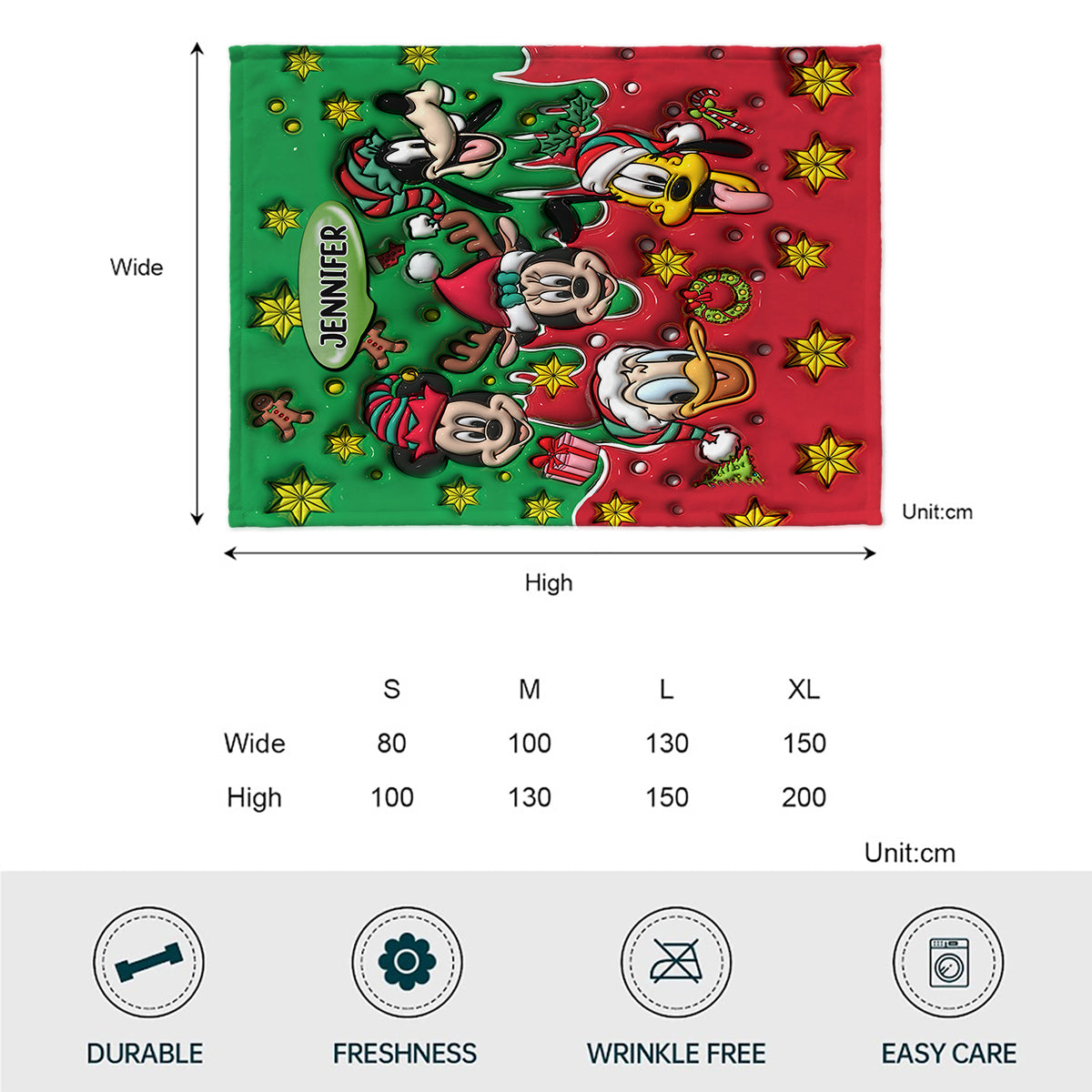 Christmas Is Coming - Personalized Mouse Blanket