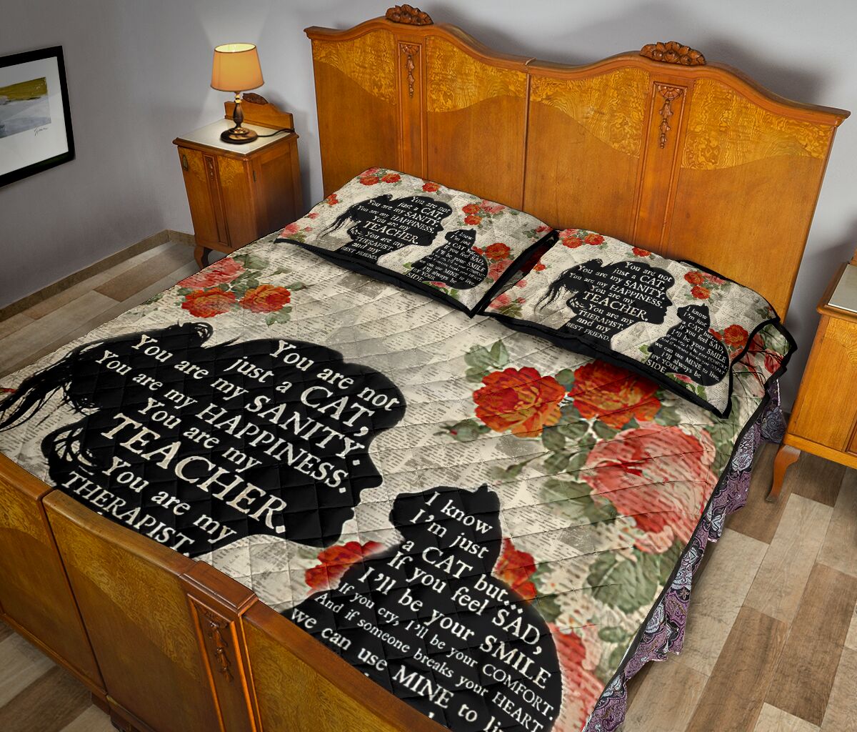 You Are Not Just A Cat Cat Quilt Set 0622