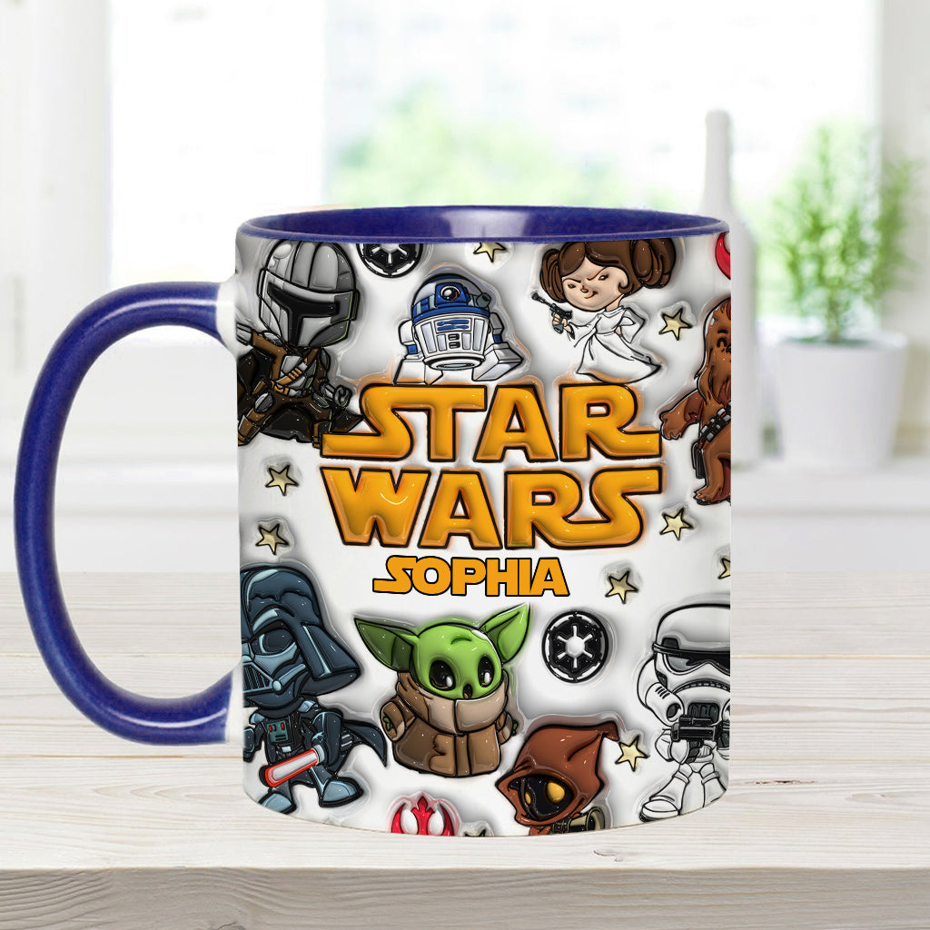 The Galaxy - Personalized The Force Accent Mug