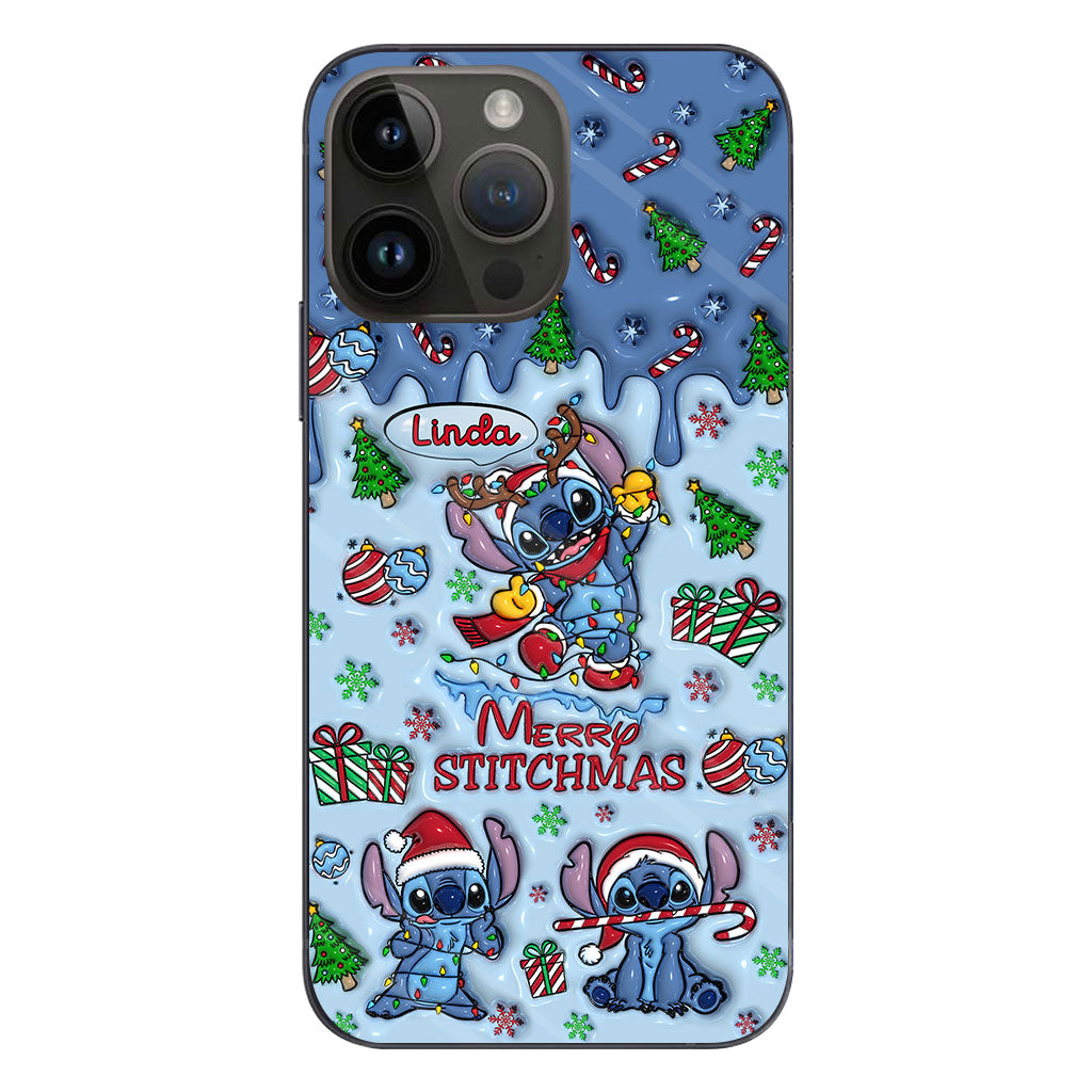 Merry Stichmas - Personalized Ohana Phone Case
