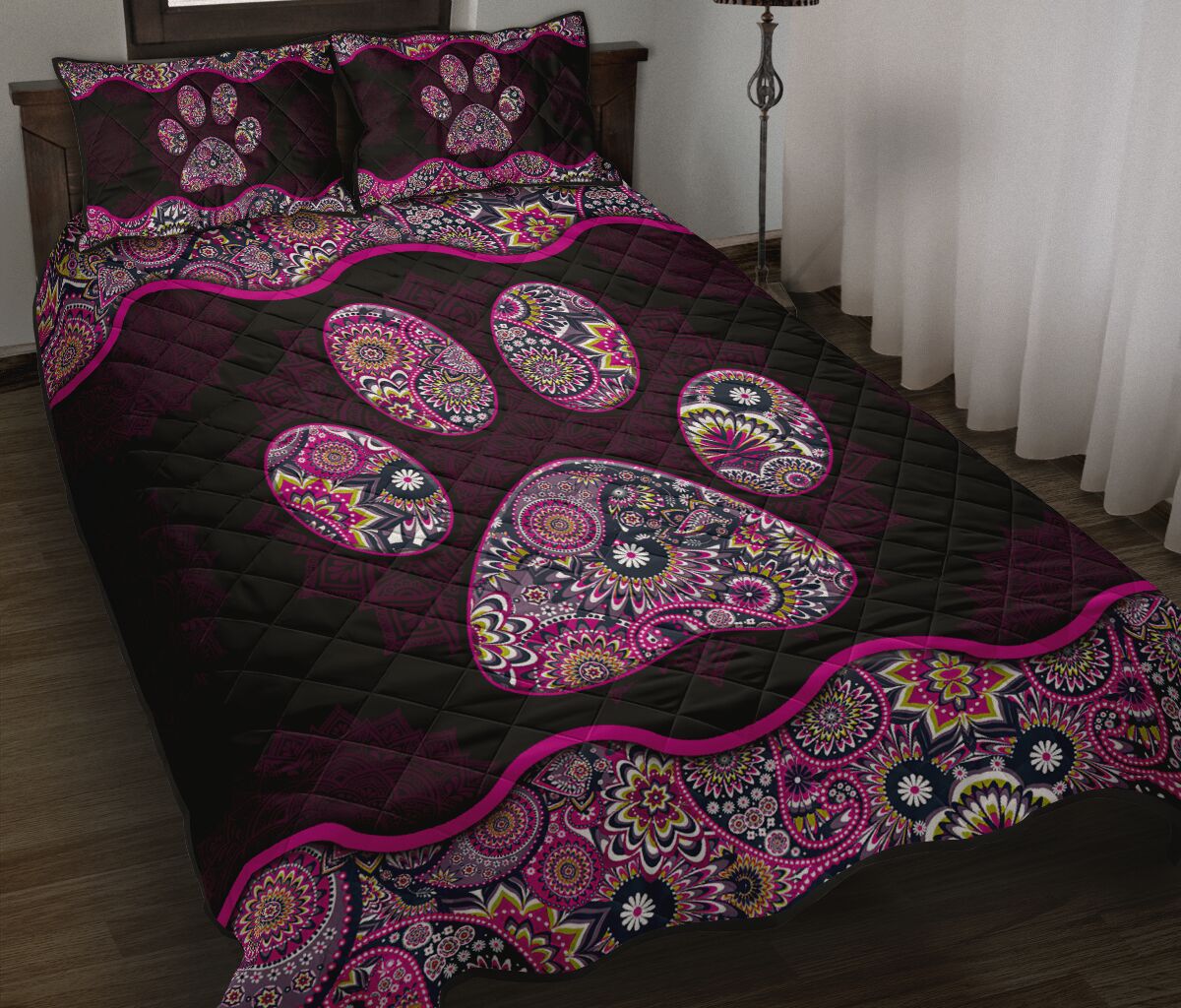 Dog Paws Dog Quilt Set 0622