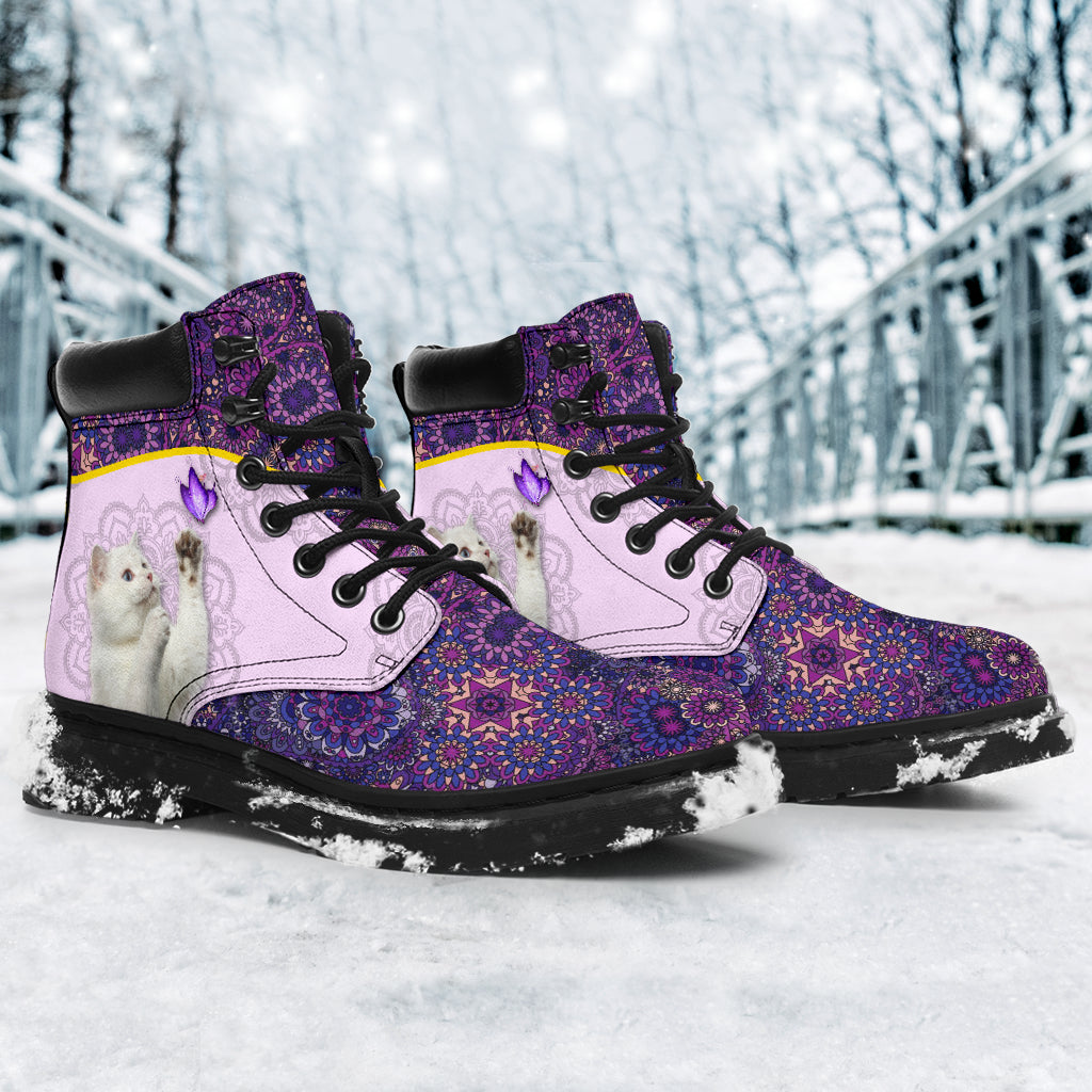 Cat Mandala Cat All Season Boots 0622