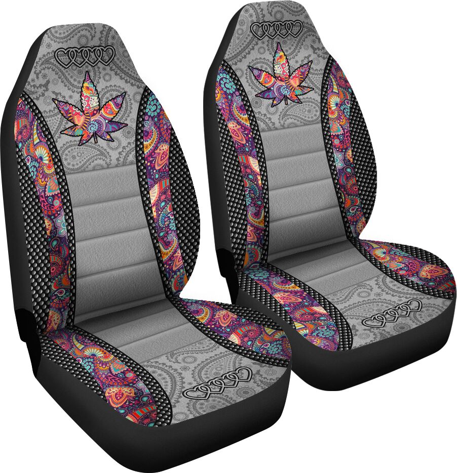 Mandala Leaves - Weed Seat Covers 0822