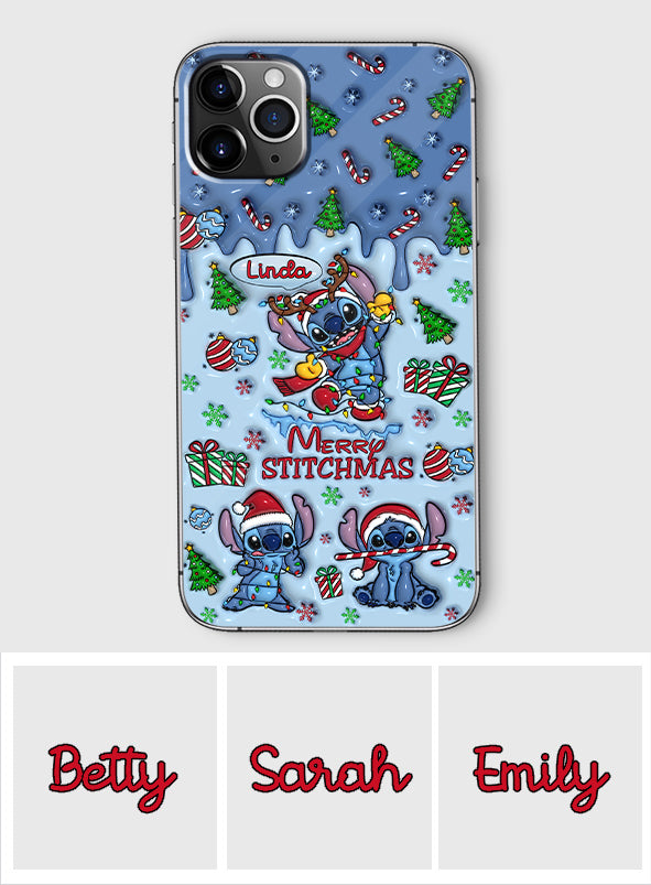 Merry Stichmas - Personalized Ohana Phone Case