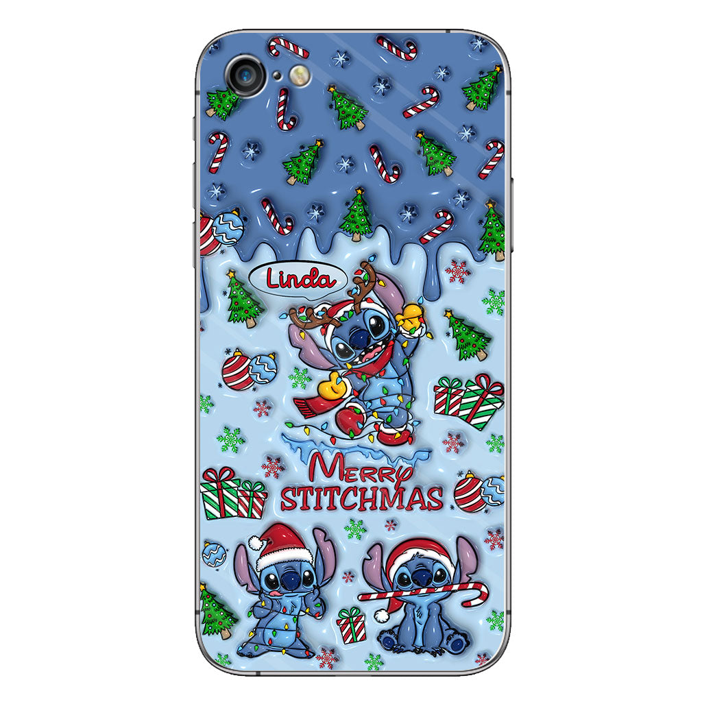Merry Stichmas - Personalized Ohana Phone Case