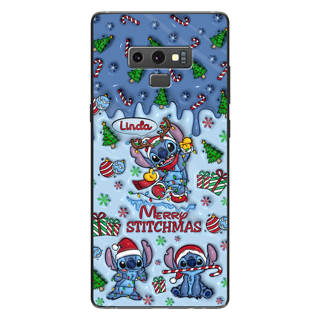 Merry Stichmas - Personalized Ohana Phone Case