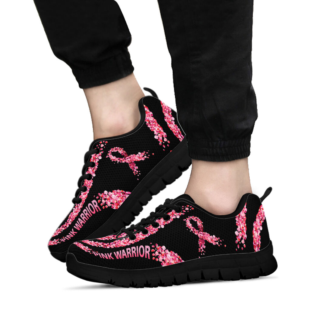 Pink Warrior Breast Cancer Awareness Sneakers 0622