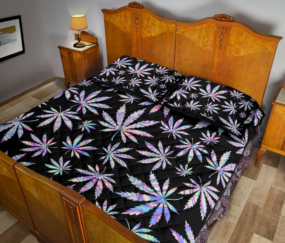 Chill All Night - Weed Quilt Set 0822