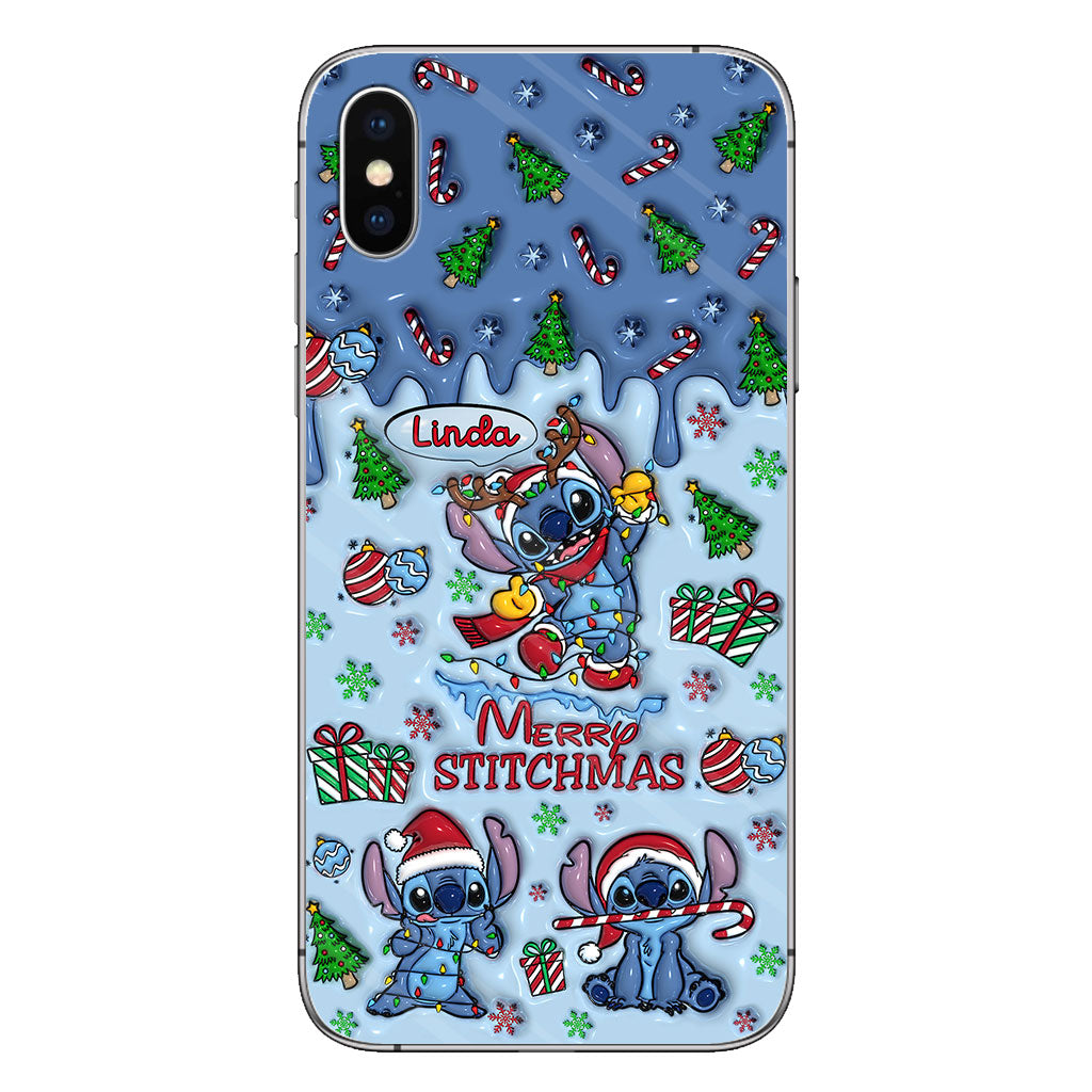 Merry Stichmas - Personalized Ohana Phone Case