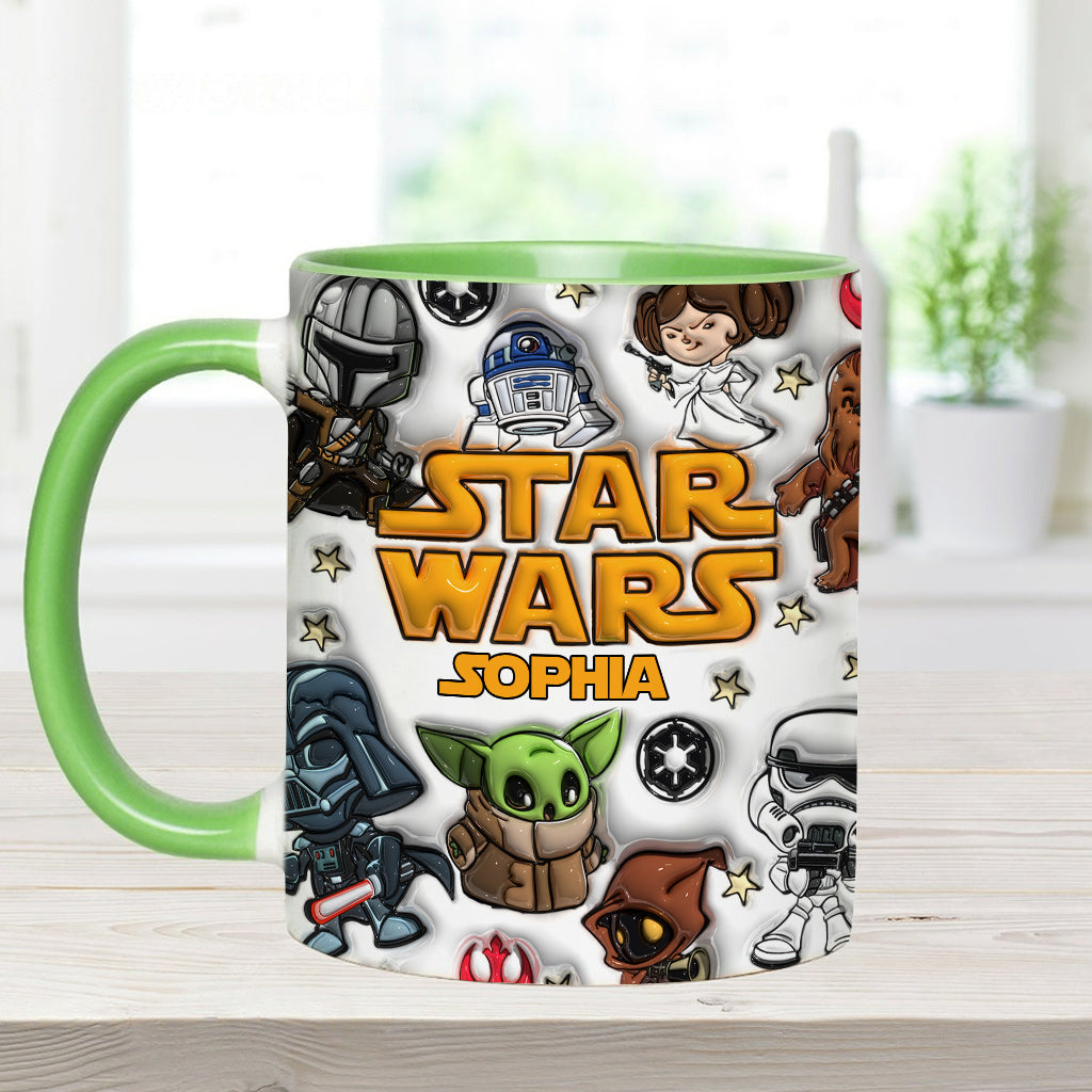 The Galaxy - Personalized The Force Accent Mug