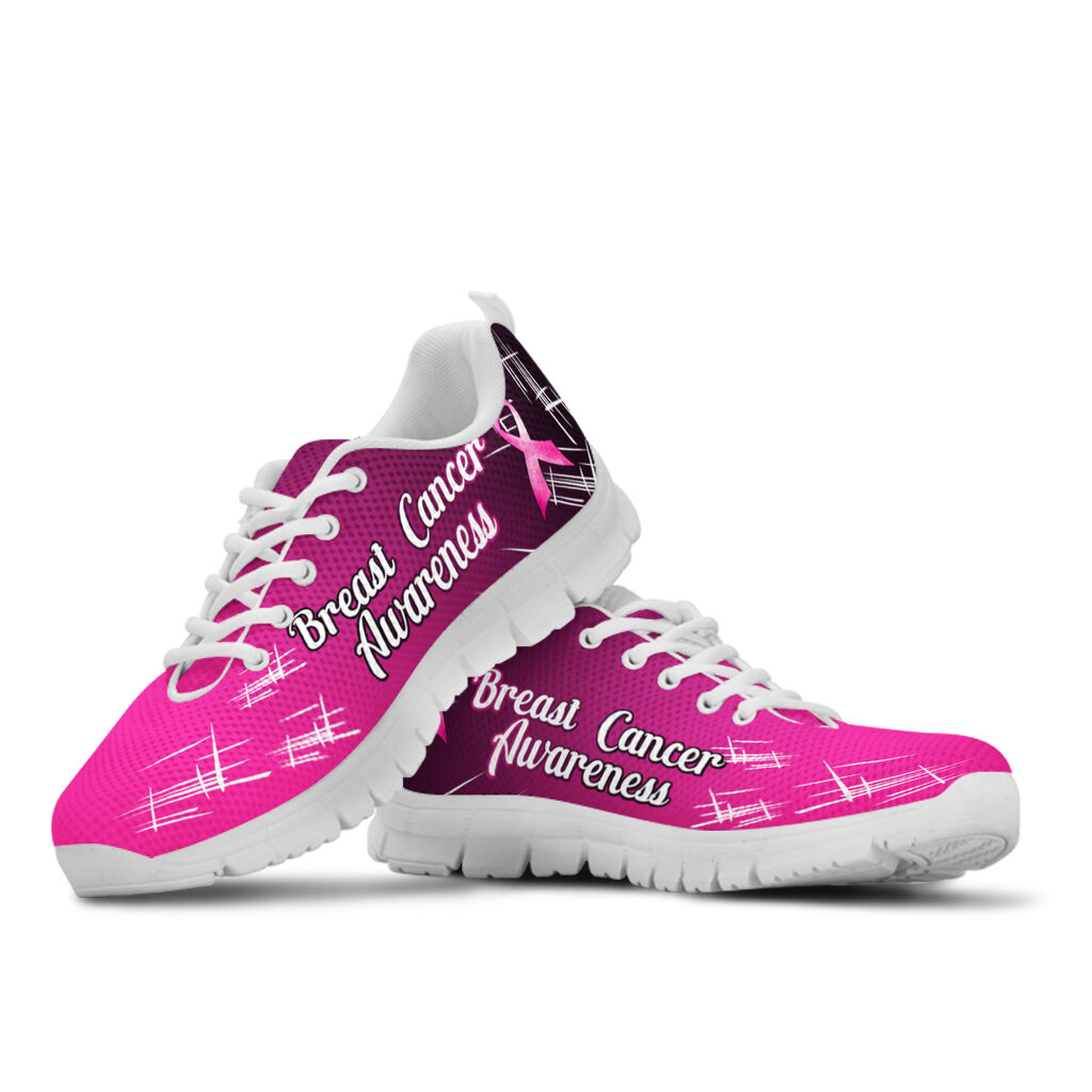 Fight Like A Girl Breast Cancer Awareness Sneakers 0622