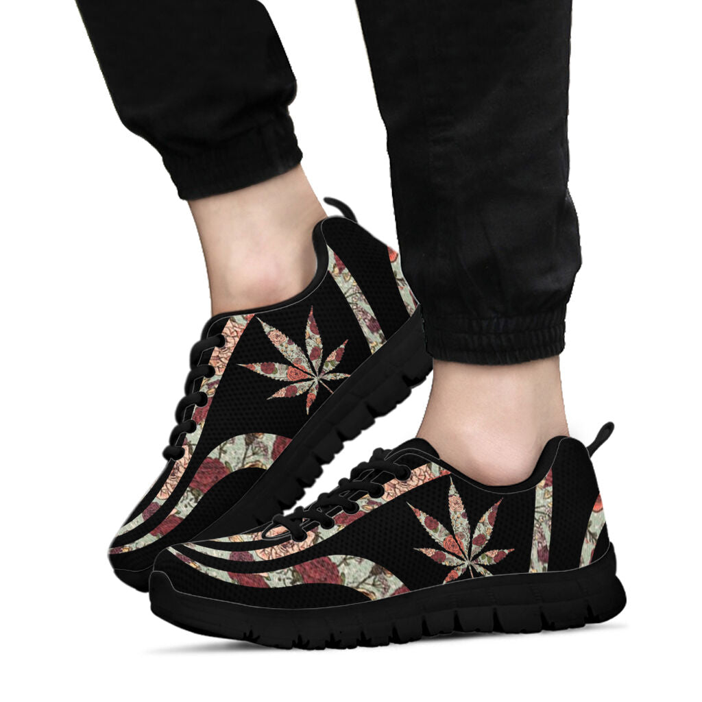 Floral Pattern - Weed Sneakers 0822