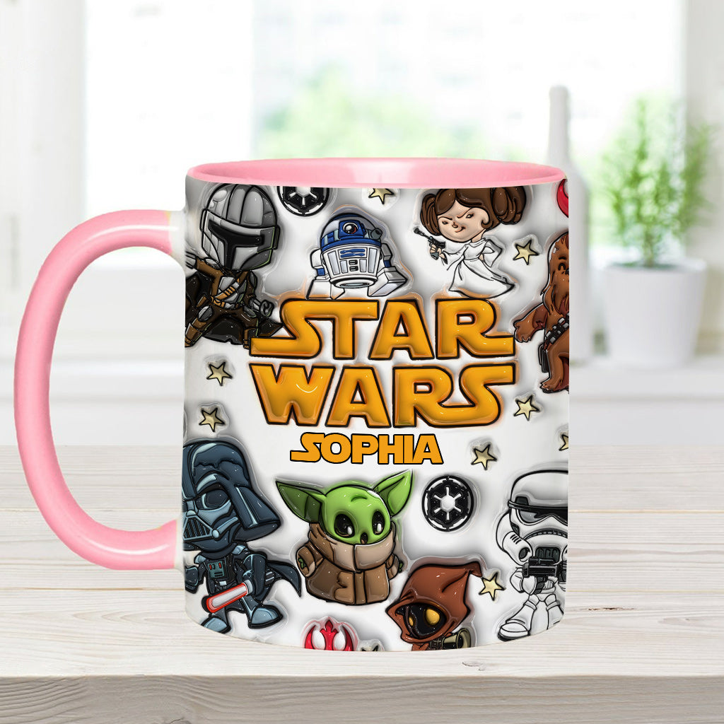 The Galaxy - Personalized The Force Accent Mug