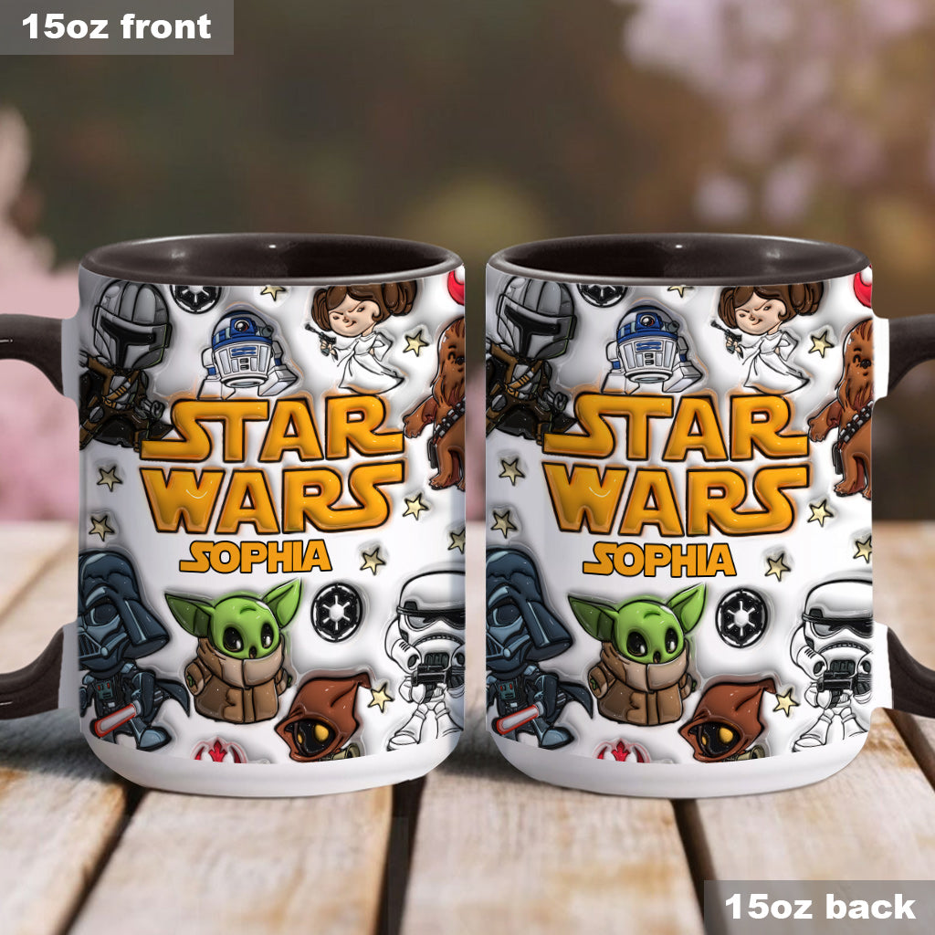 The Galaxy - Personalized The Force Accent Mug
