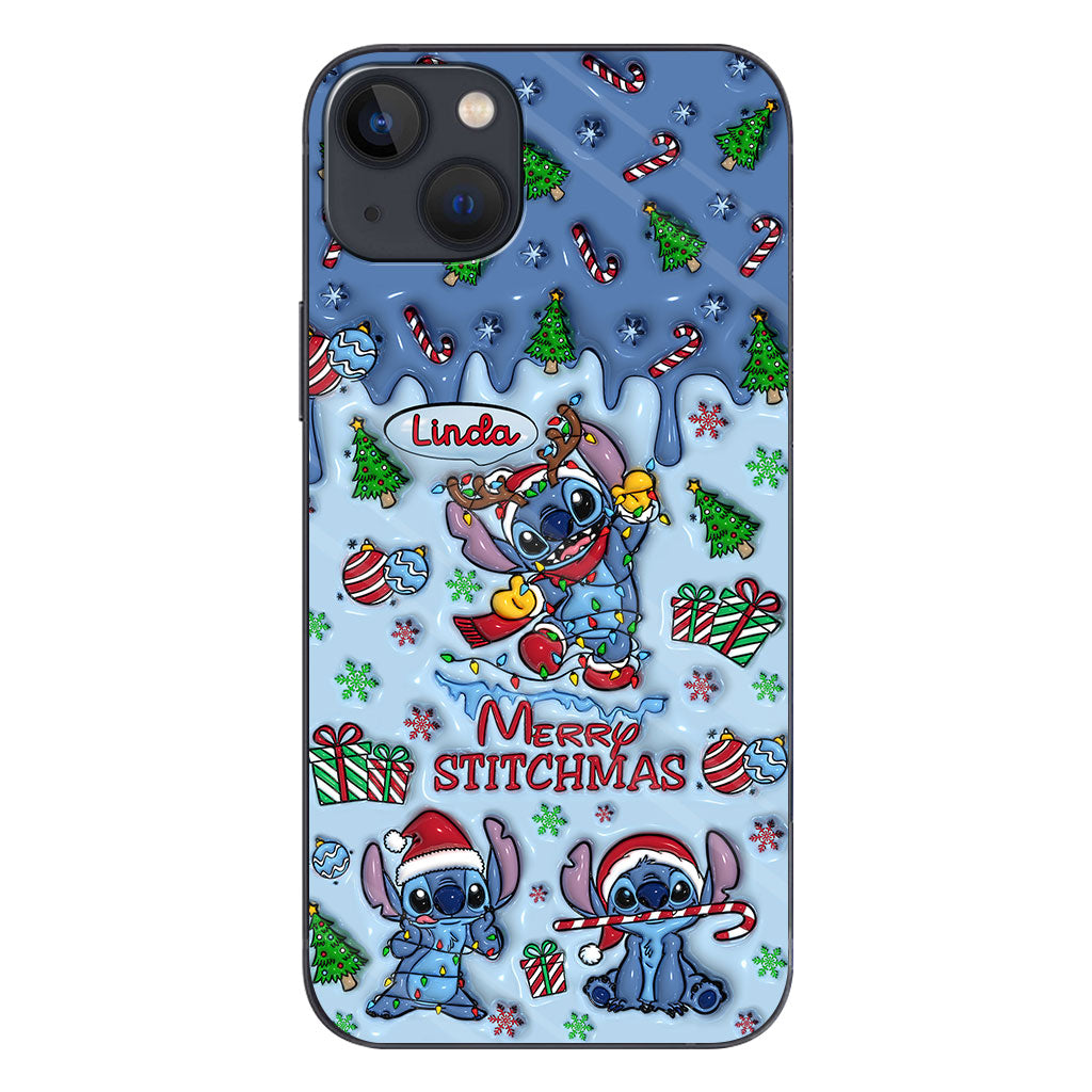 Merry Stichmas - Personalized Ohana Phone Case