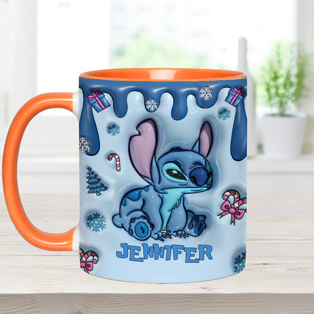 Touch This And I'll Bite You - Personalized Ohana Accent Mug