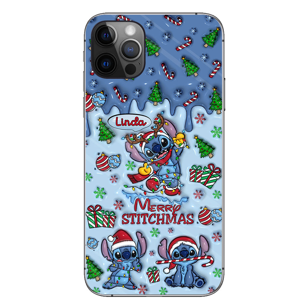 Merry Stichmas - Personalized Ohana Phone Case