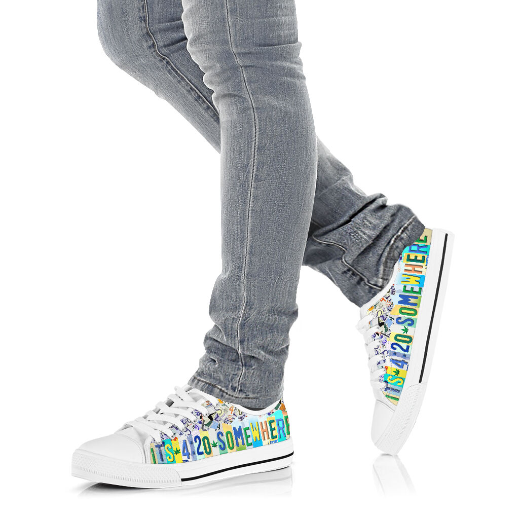 It'S 420 Somewhere - Weed Low Top Shoes 0822