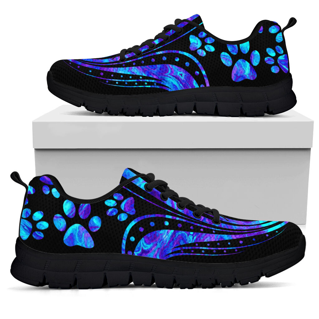 Vintage Blue Mandala Dog Sneakers 0622