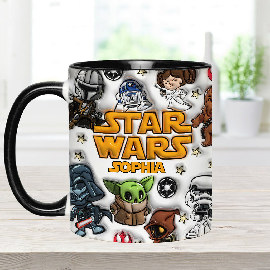 The Galaxy - Personalized The Force Accent Mug