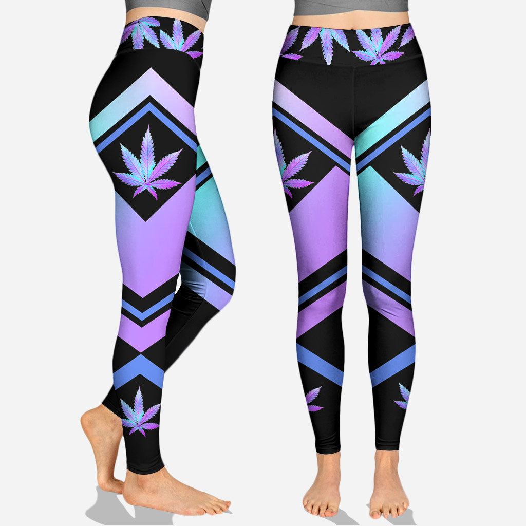 I'm Blunt Because - Weed Cross Tank Top and Leggings