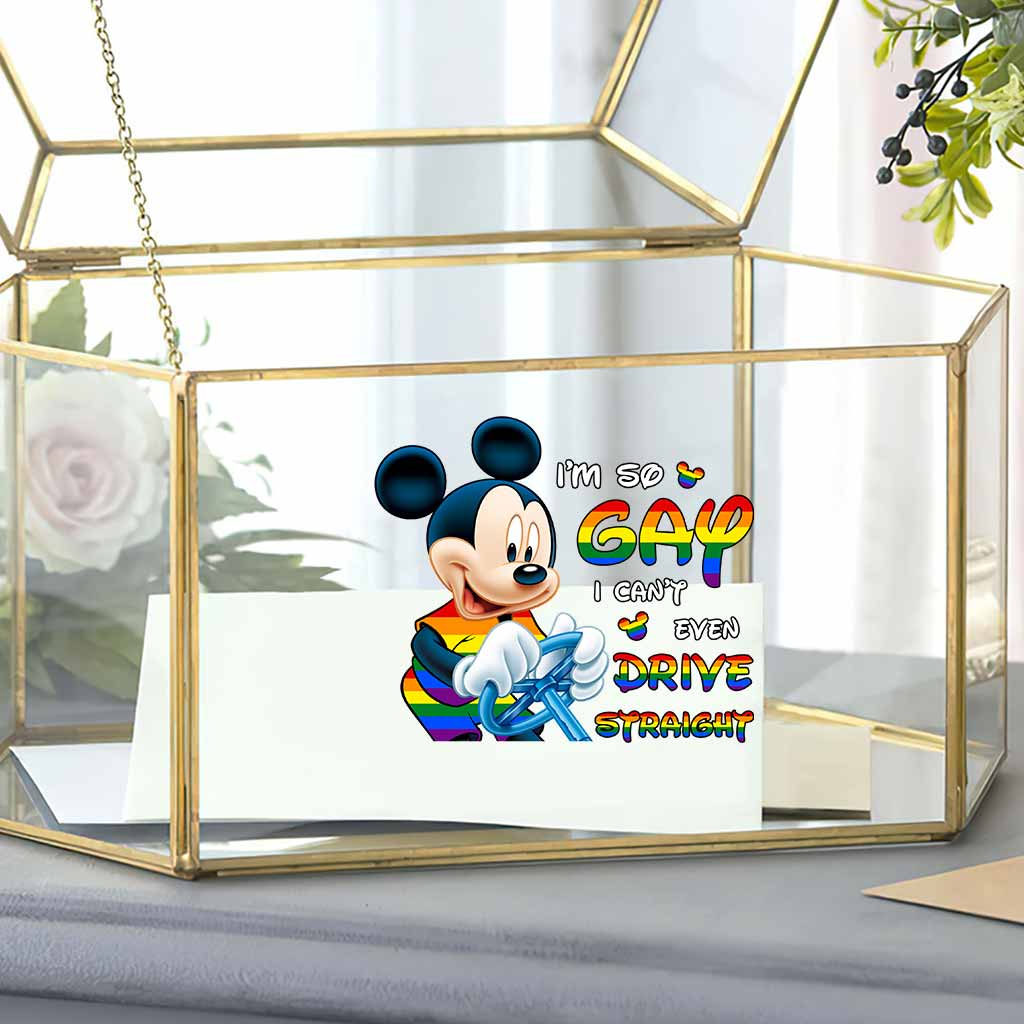 I'm So Gay I Can't Even Drive Straight - LGBT Support Decal Full