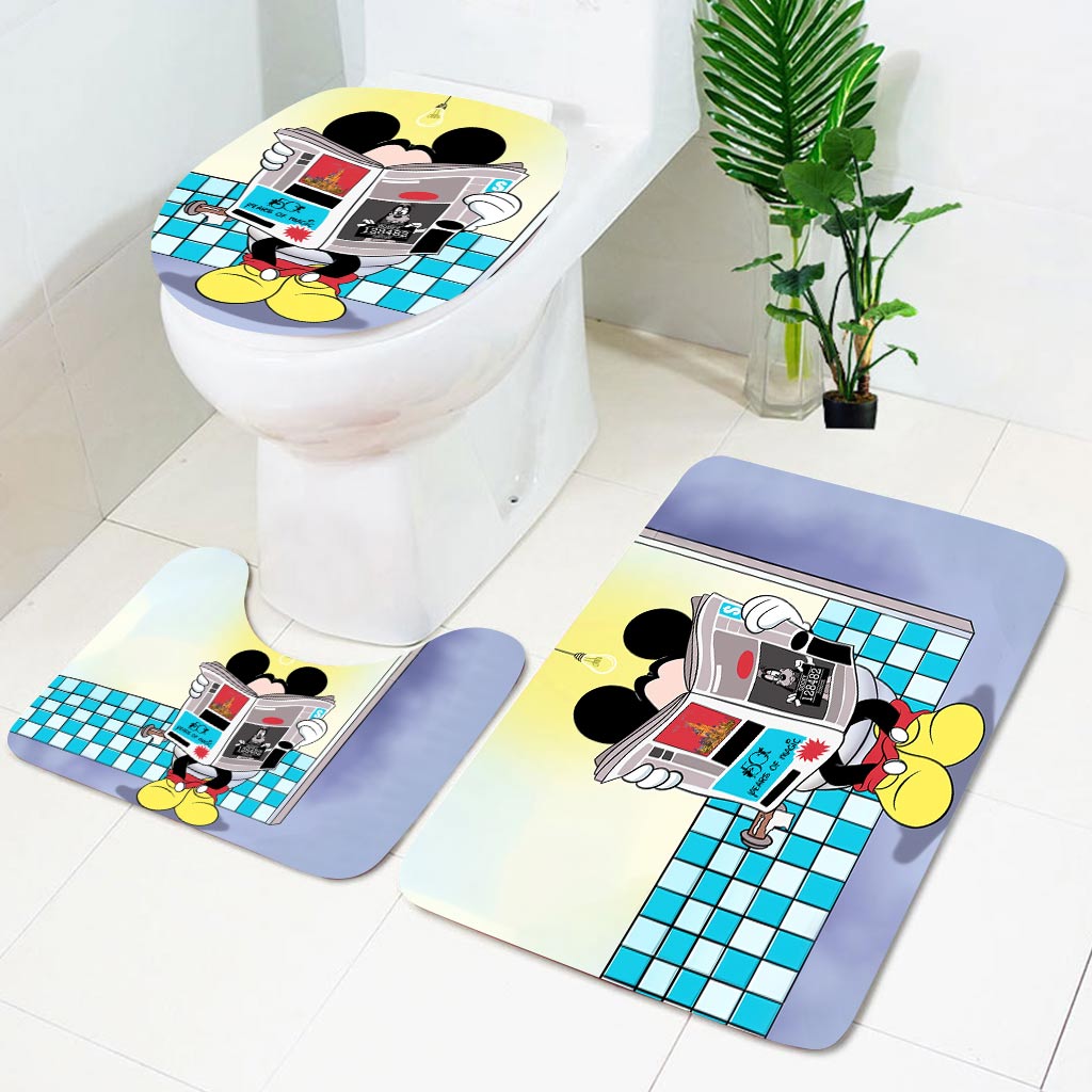 Hello Sweet Cheeks - Mouse 3 Pieces Bathroom Mats Set