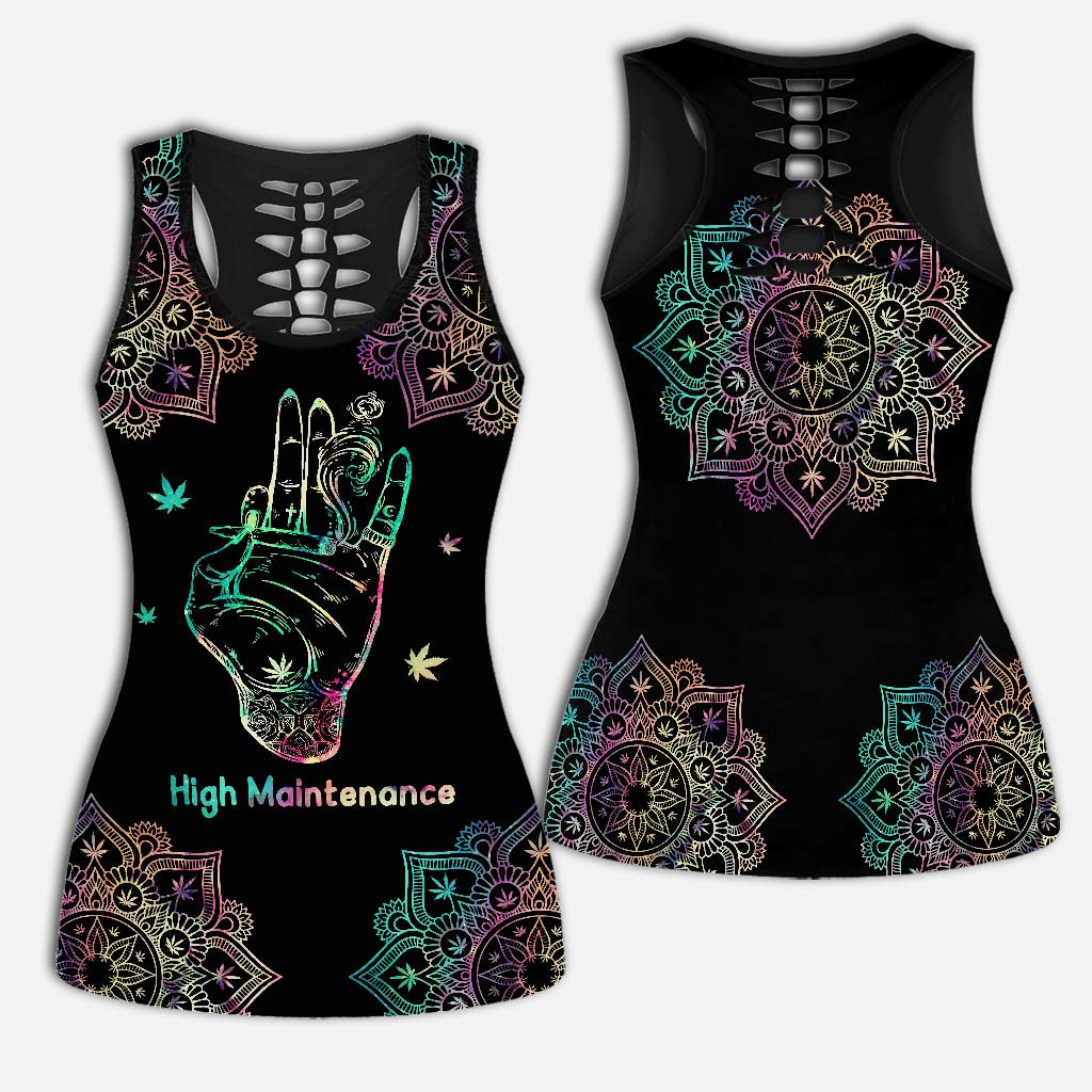 High Maintenance - Weed Hollow Tank Top and Women Shorts