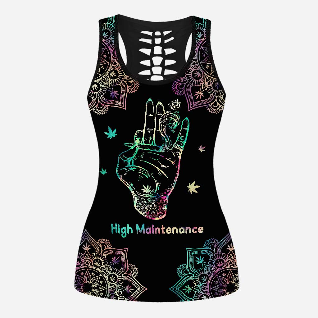 High Maintenance - Weed Hollow Tank Top and Women Shorts