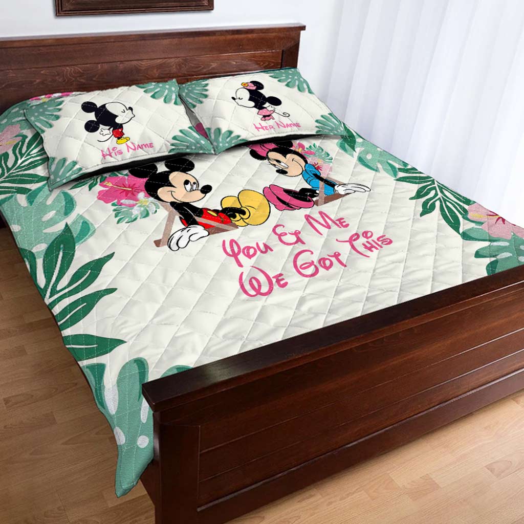 You & Me We Got This - Personalized Mouse Quilt Set