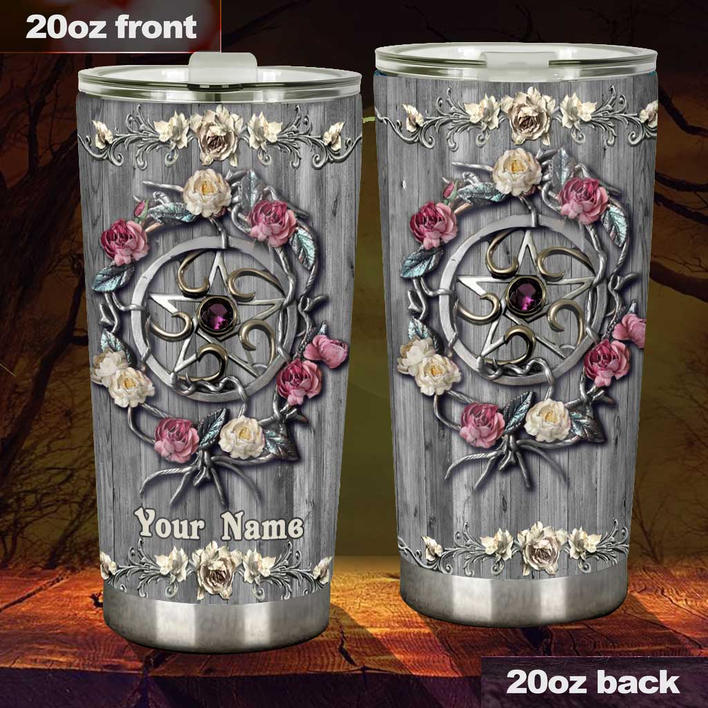 Salty Lil' Witch 3D Pattern Print Personalized Tumbler