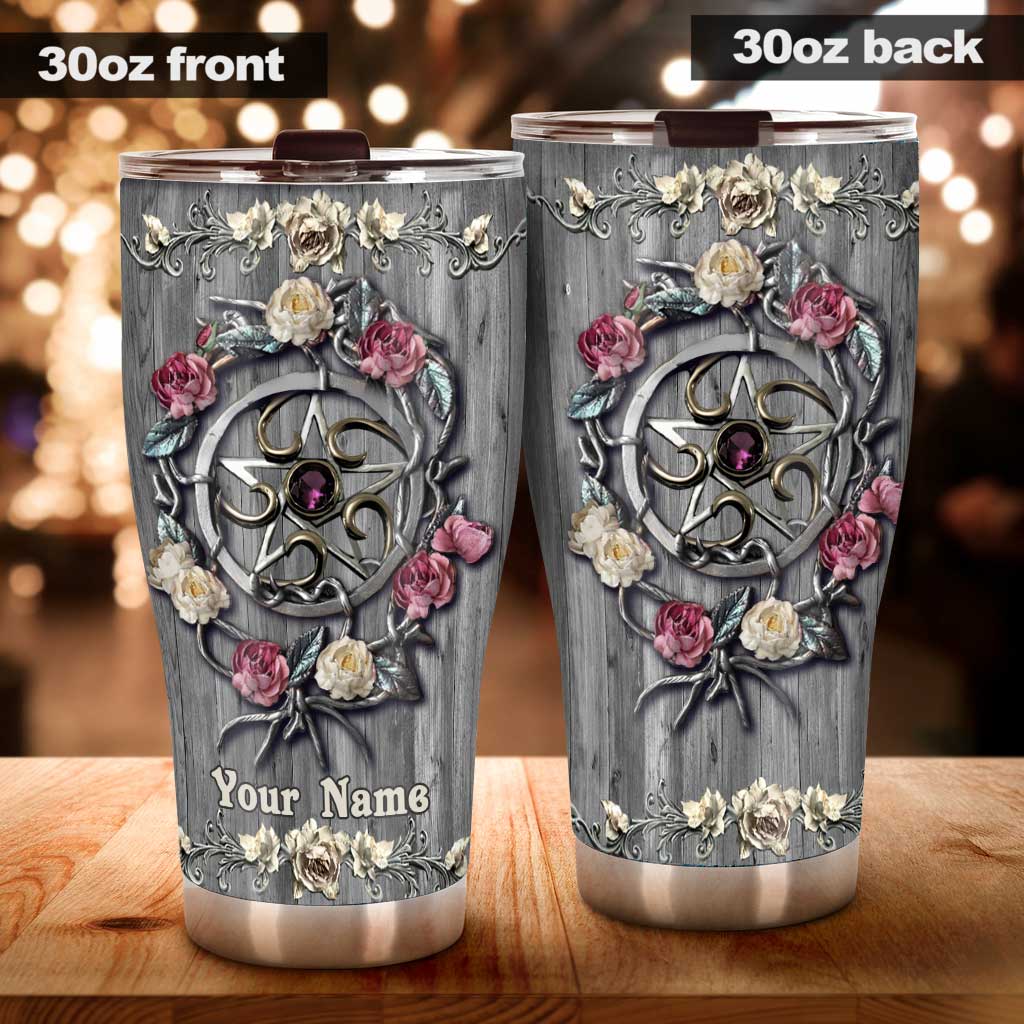 Salty Lil' Witch 3D Pattern Print Personalized Tumbler