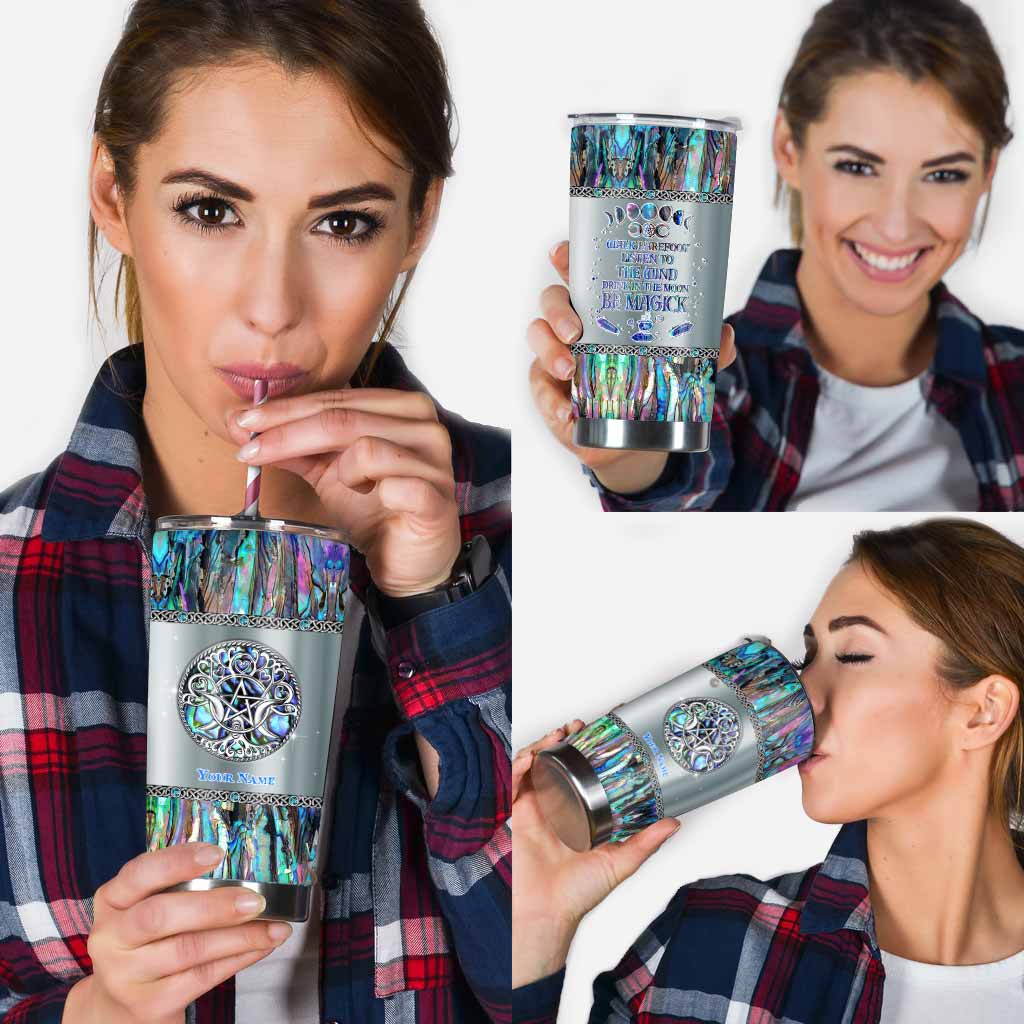 Drink In The Moon Be Magick Moon - Witch Personalized 3D Pattern Print Tumbler