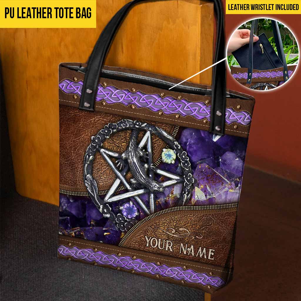 Witch Pentacle Personalized Tote Bag