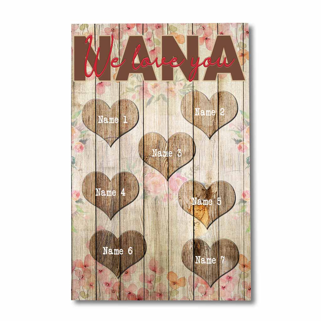 Nana We Love You - Personalized Mother's Day Grandma Poster