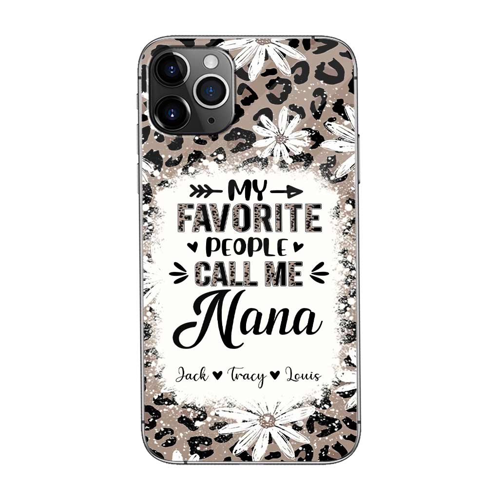 Daisy Leopard Grandma - Personalized Mother's Day Grandma Phone Case