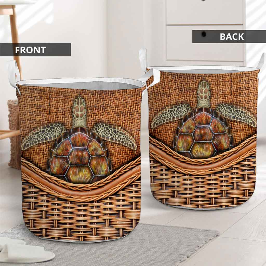 Turtle Rattan Texture Storage Basket 062021