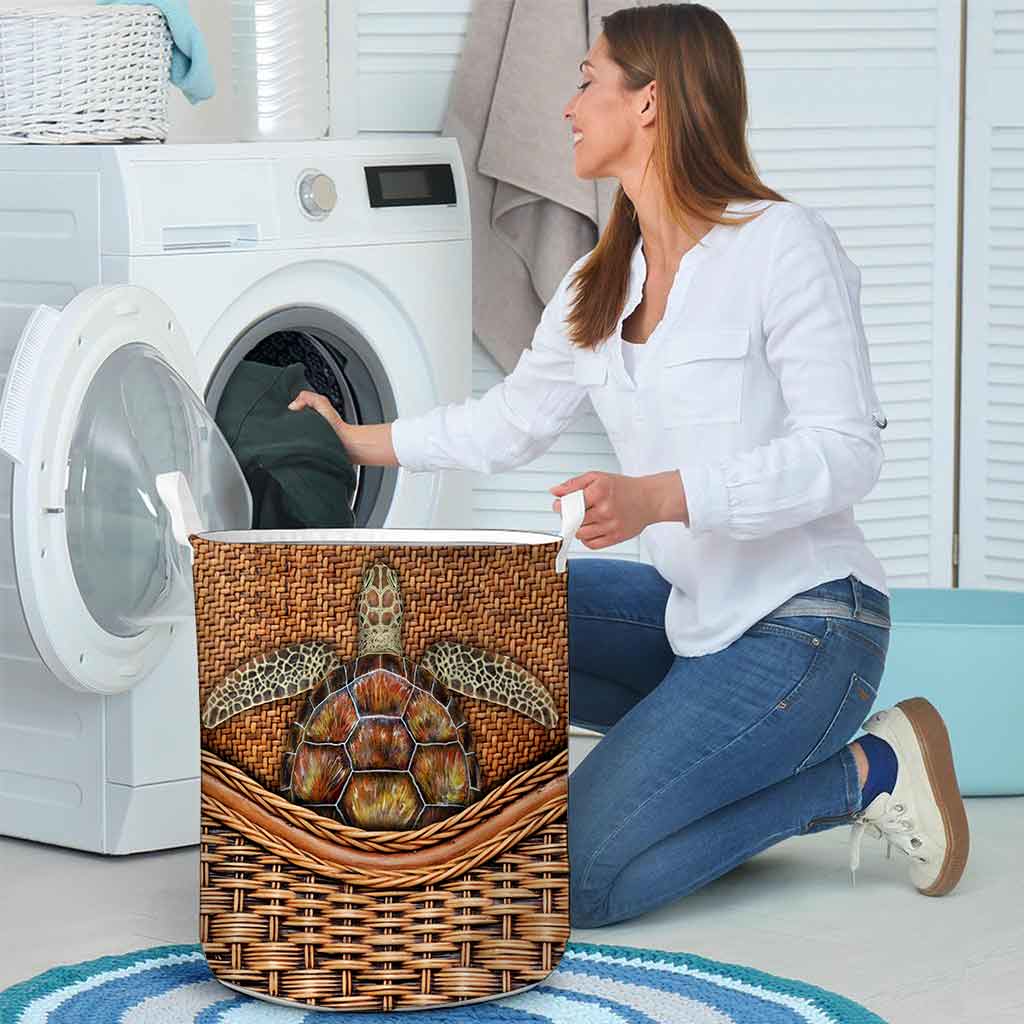 Turtle Rattan Texture Storage Basket 062021