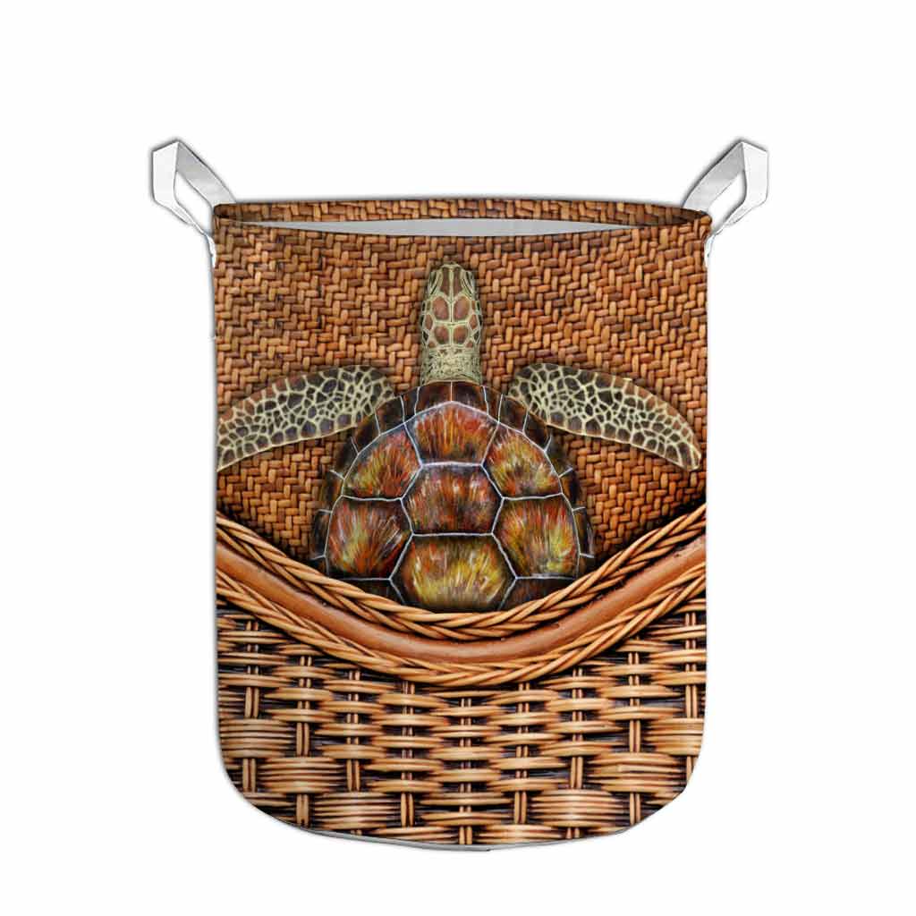 Turtle Rattan Texture Storage Basket 062021