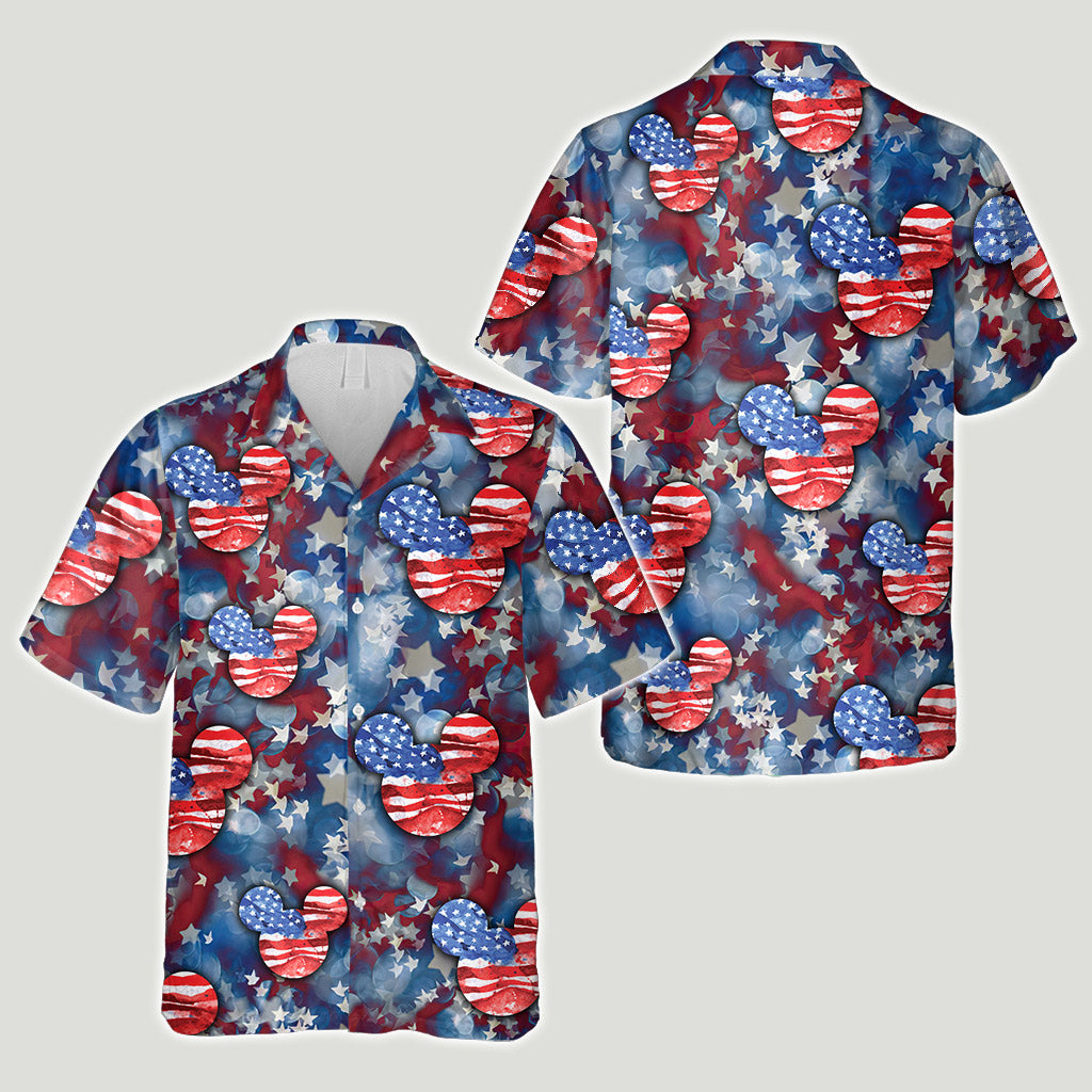 Red White And Blue - Independence Day Mouse Hawaiian Shirt