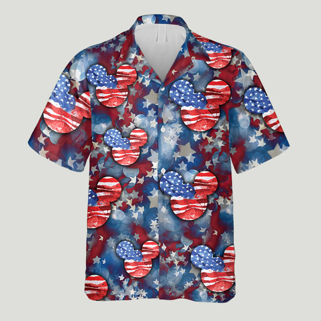 Red White And Blue - Independence Day Mouse Hawaiian Shirt