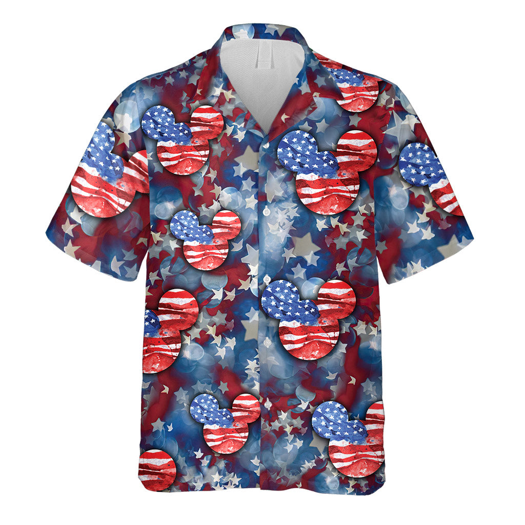 Red White And Blue - Independence Day Mouse Hawaiian Shirt